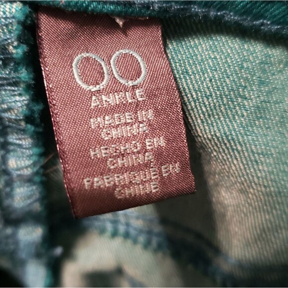 Chico’s So Slimming Straight Leg Green Jean size 00 US XS/2 - Picture 8 of 11